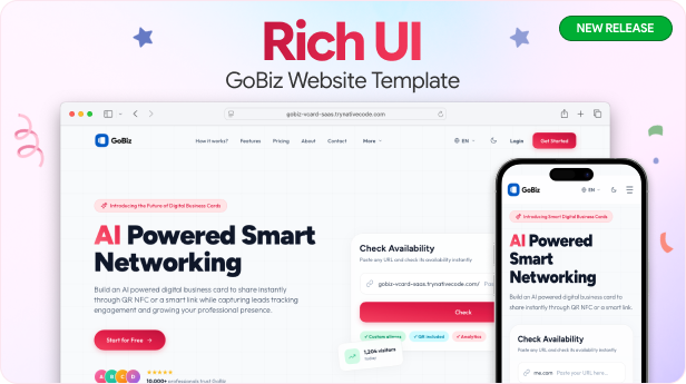 GoBiz Rich Website Template