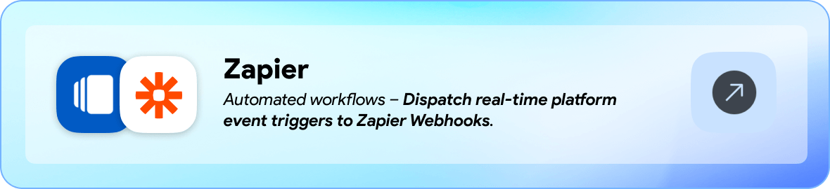 Zapier addon plugin for gobiz vcard saas