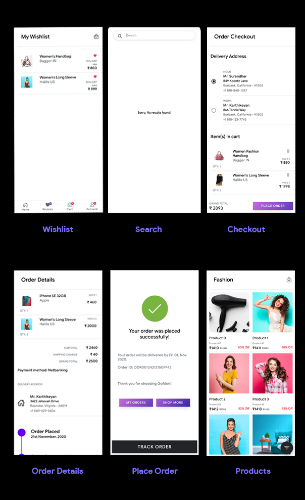 GoMart Ecommerce Android App + Ecommerce iOS App Template | Ecommerce App | IONIC 5 | Angular 10