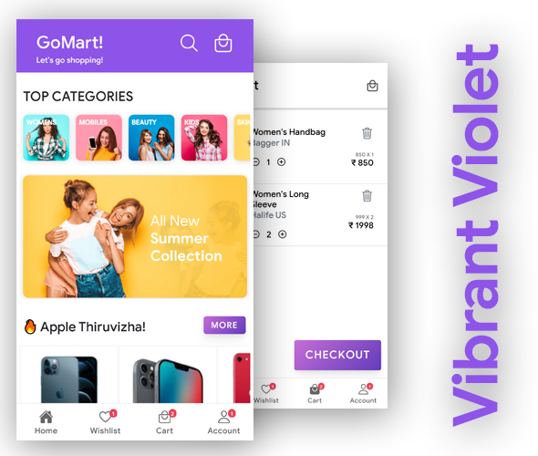 GoMart Ecommerce Android App + Ecommerce iOS App Template | Ecommerce App | IONIC 5 | Angular 10